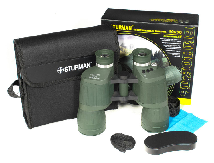 Бинокль Sturman 10*50 FF с сеткой