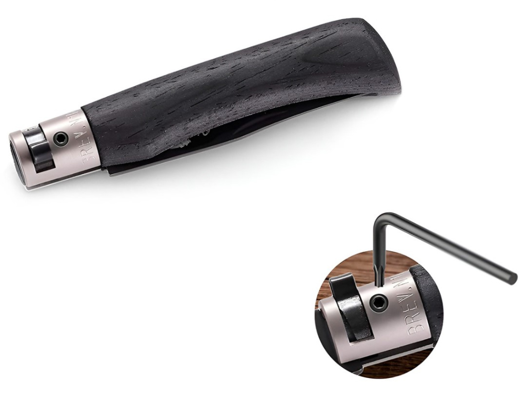 Нож складной Old Bear Total Black М, 1.4060 PTFF  черн.ламинат /9303-19MNN/