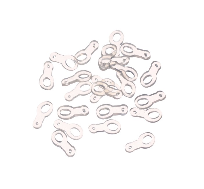 Кольцо для пелетса двойное силикон d=5-15мм 1уп/25шт