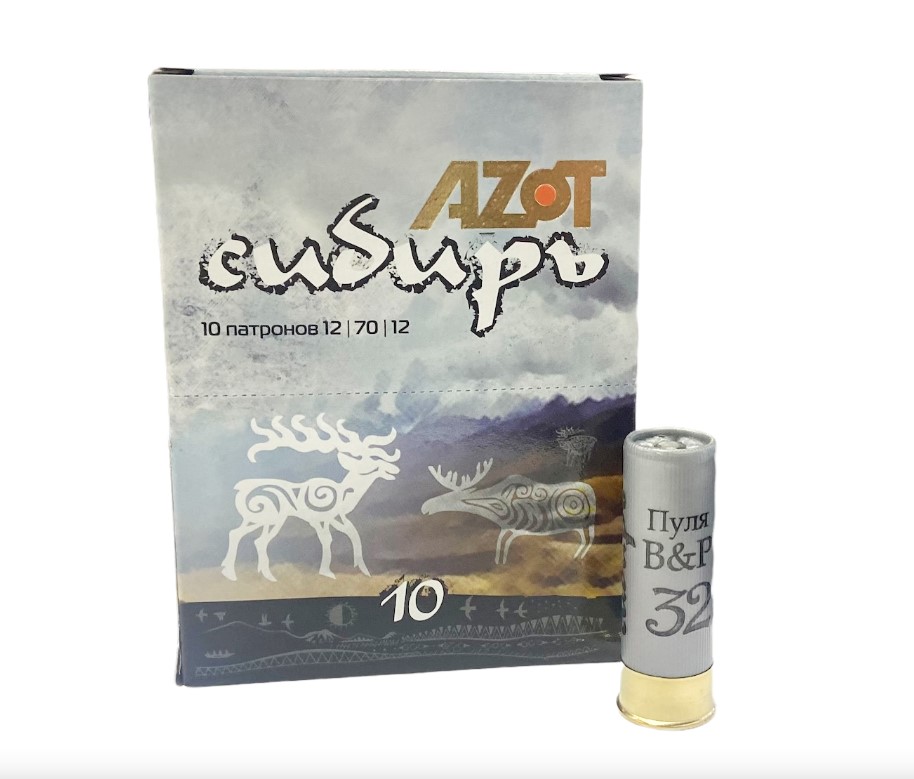 Патрон Азот 12/70 пуля 