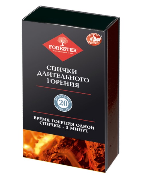 Спички длительного горения Forester 1уп/20шт