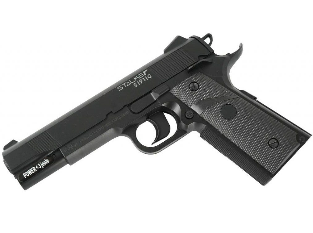 Пневматический пистолет Stalker S1911G к.4,5мм+250 шар./ /ST-12051G/ (2)