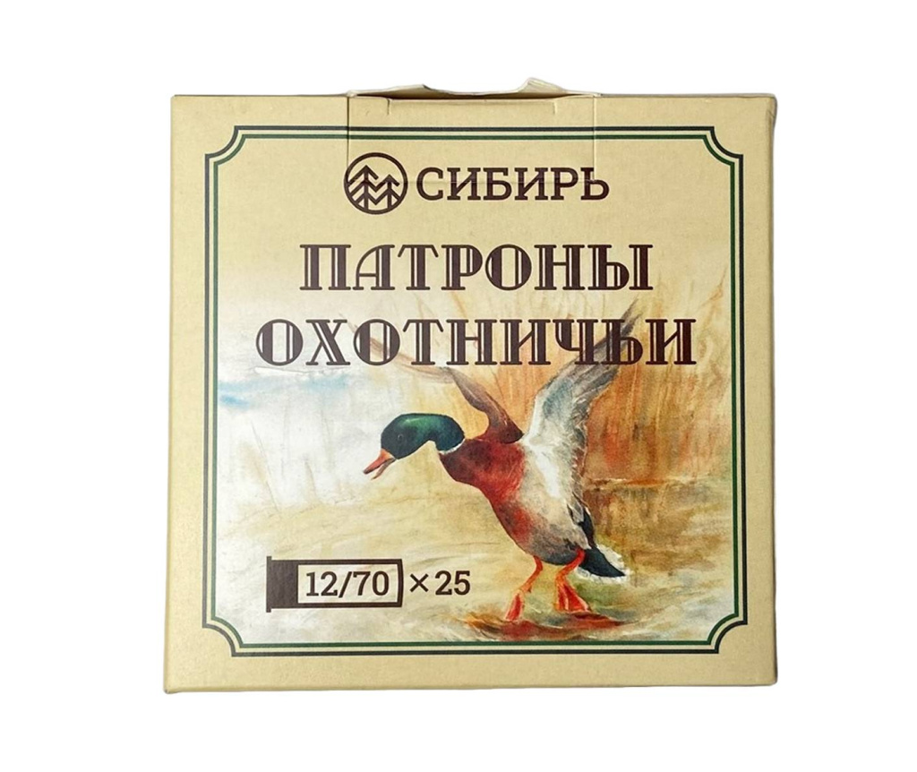 Патрон Новосибирск Сибирь 12/70 картечь 7,15 32гр (10)