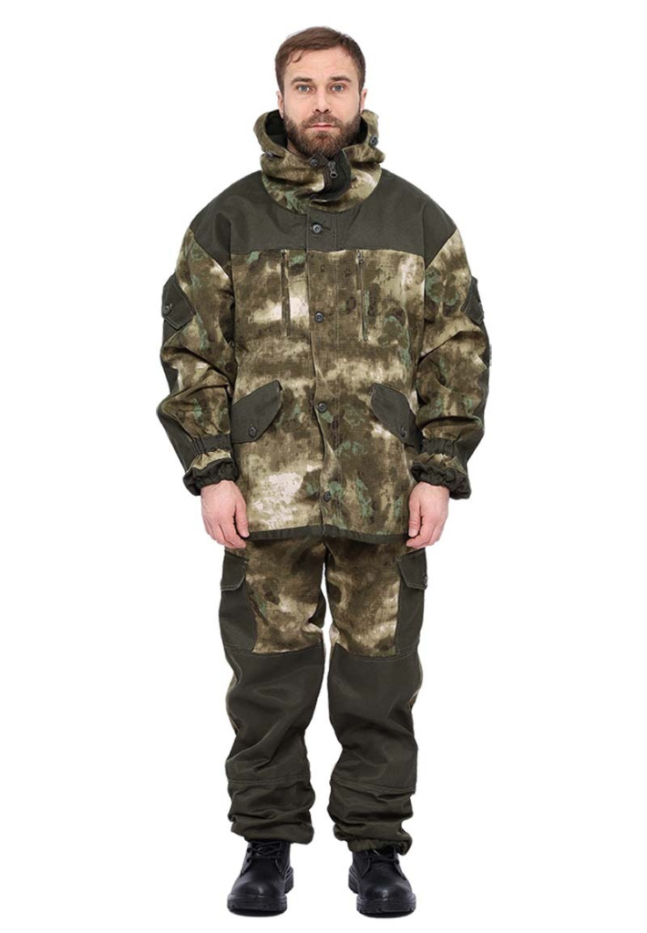 Костюм УРСУС Горка демисезонный кмф Облака зеленый твил рип-стоп/грета /КОС481/