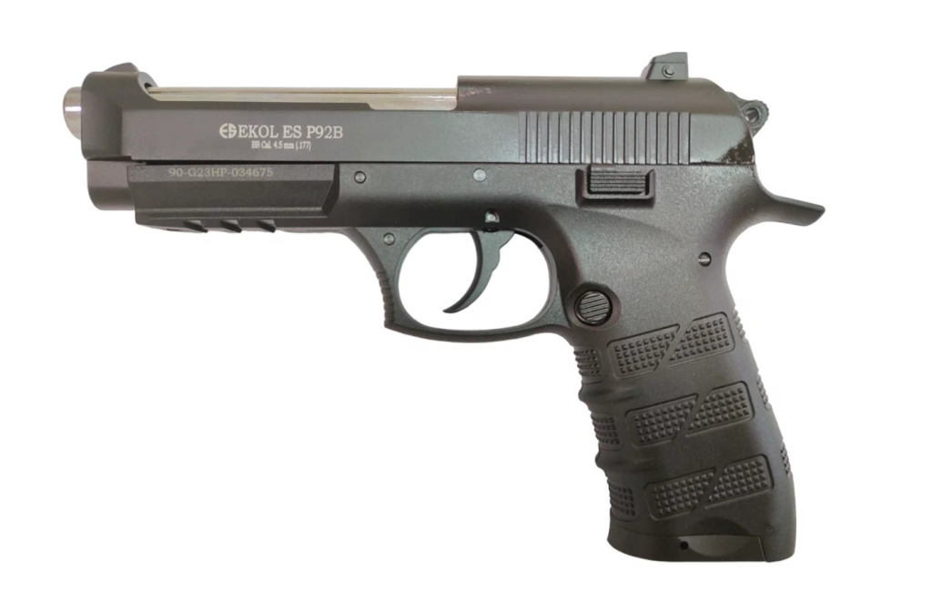 Пневматический пистолет EKOL ES P92 В Black 4,5к металл (1)