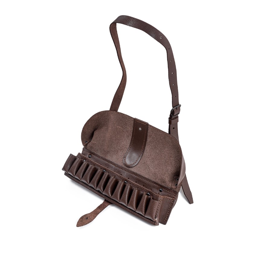 Патронташ Хольстер 24*12 двухрядный кожа коричневый /190010035/