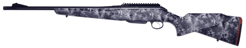 Нарезной карабин Лось-145 кал.308Win камуф.Криптек бело-синий.,Беддинг,полировка,пл.Пикатини /16304/ (1)