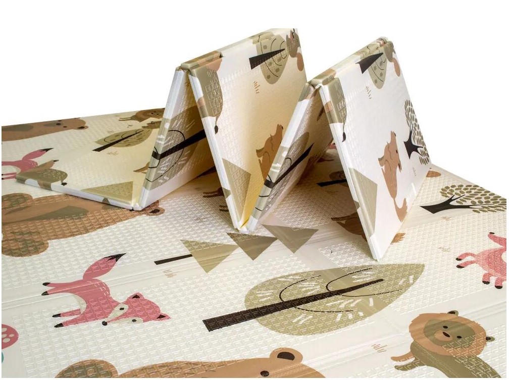 Коврик Baby Animals Flex 1970х1280х10 складной белый 50кг/м3