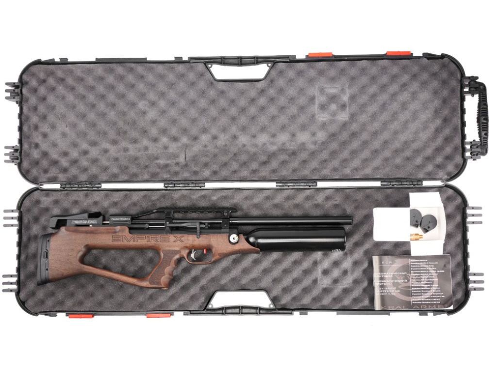 PCP Пневматическая винтовка Puncher breaker 3 k.6,35мм орех Empire X