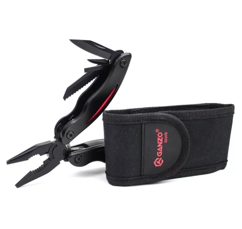 Мультитул Ganzo 10 функций черный /G109/