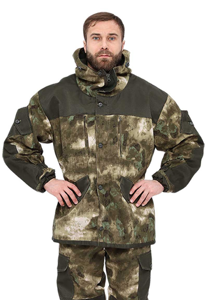 Костюм УРСУС Горка демисезонный кмф Облака зеленый твил рип-стоп/грета /КОС481/