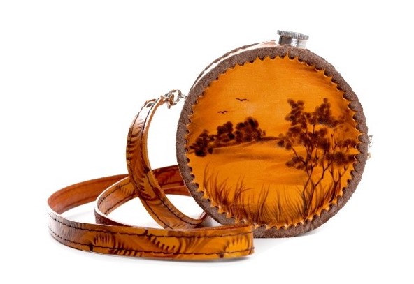 Фляжка Ладья 750мл круглая