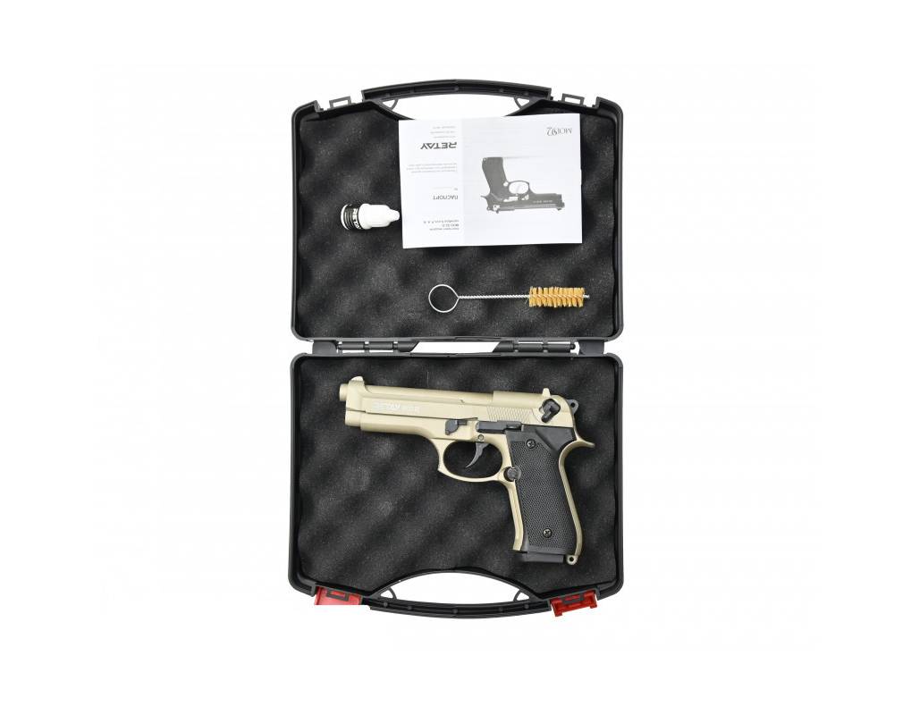 Макет охолощенный пистолета MOD92 (Beretta 92) сатин к.9мм РАК (3)