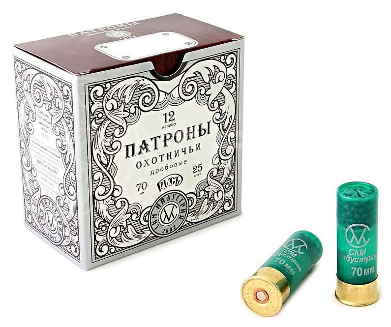 Патрон СКМ 12/70 №5 Русь 33гр. б/к (25)