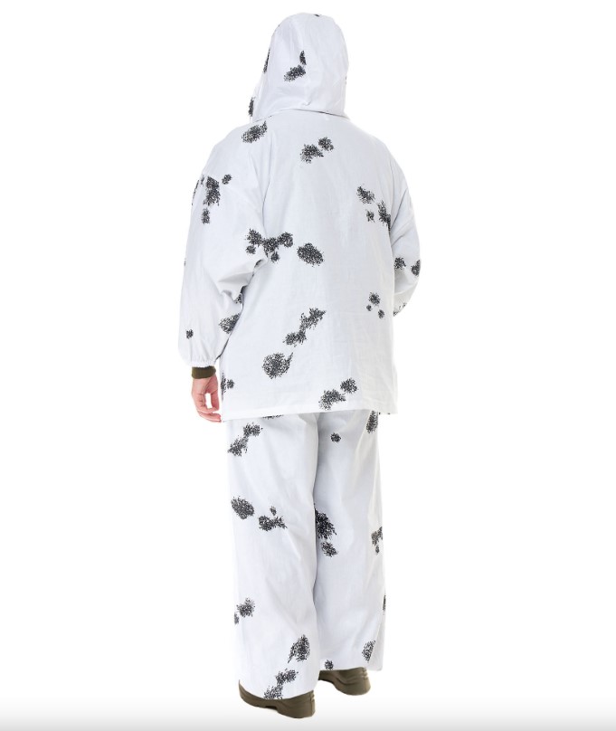 Костюм маскировочный Метель зимний Клякса бязь