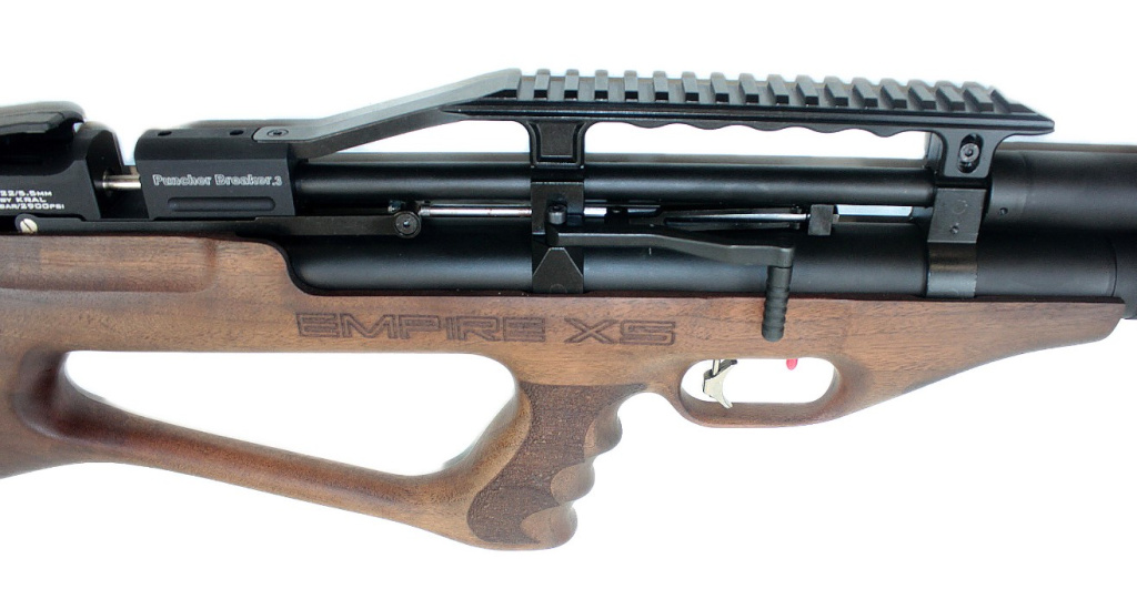 PCP Пневматическая винтовка Puncher breaker 3 k.6,35мм орех Empire XS