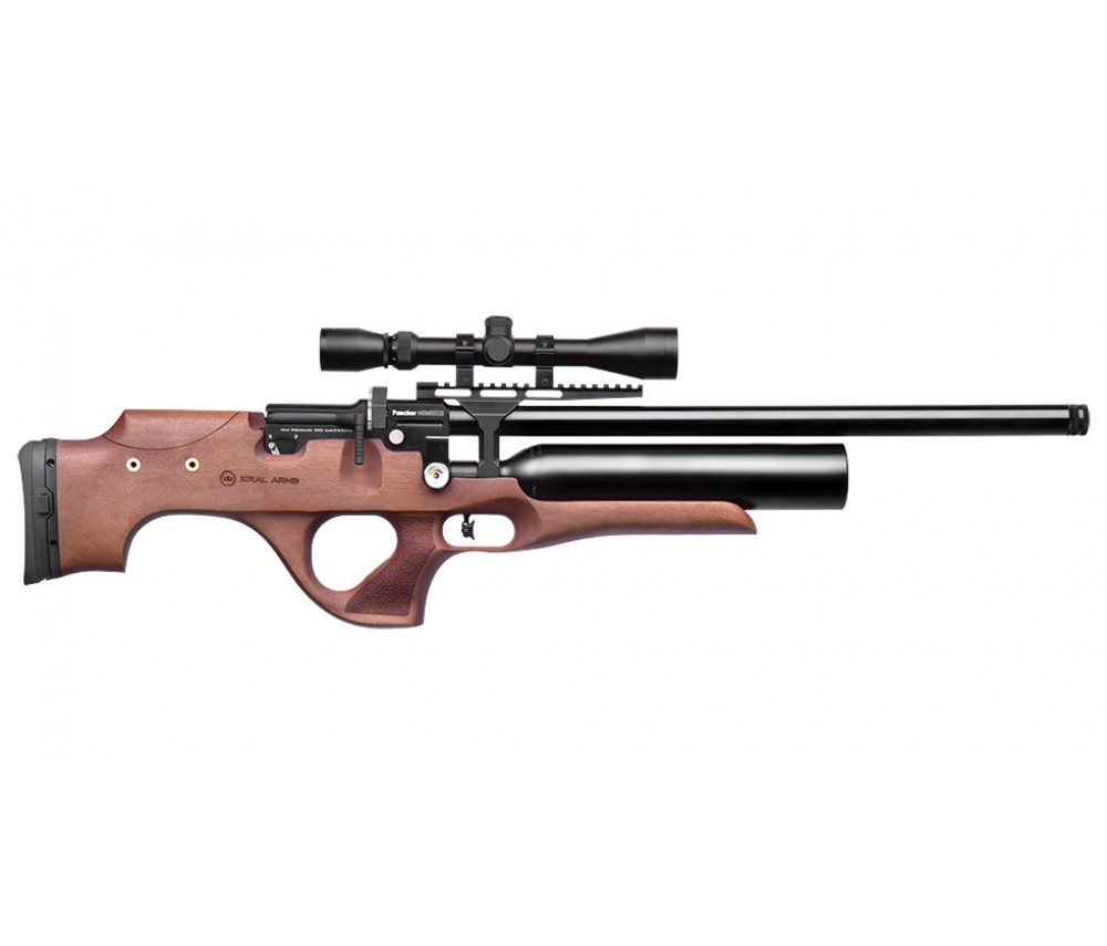 PCP Пневматическая винтовка Puncher maxi 3 k.6,35мм орех Nemesis