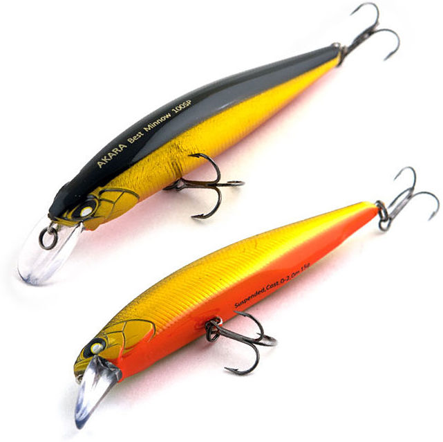 Воблер Akara Best Minnow 100SP 15 гр. (9/17 oz 3,9 in)  A23/59/125/212