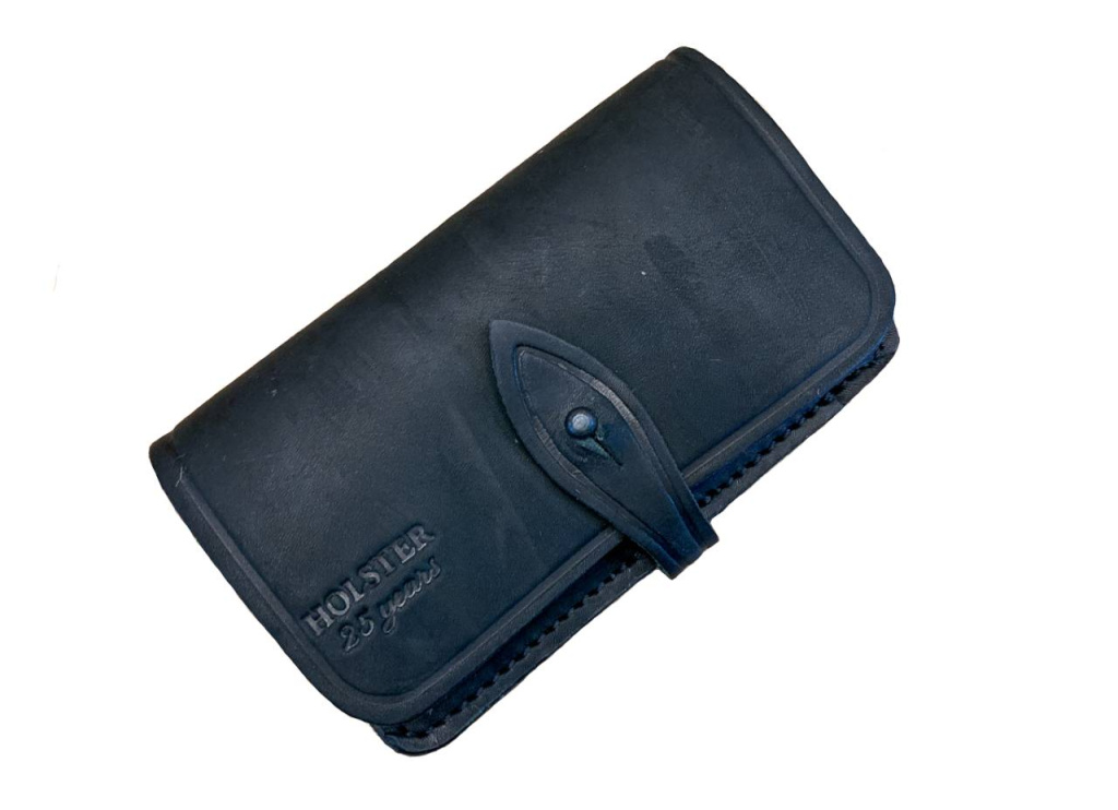 Подсумок Хольстер 25лет поясной для ПУ и патронов кожа черный /191360000/
