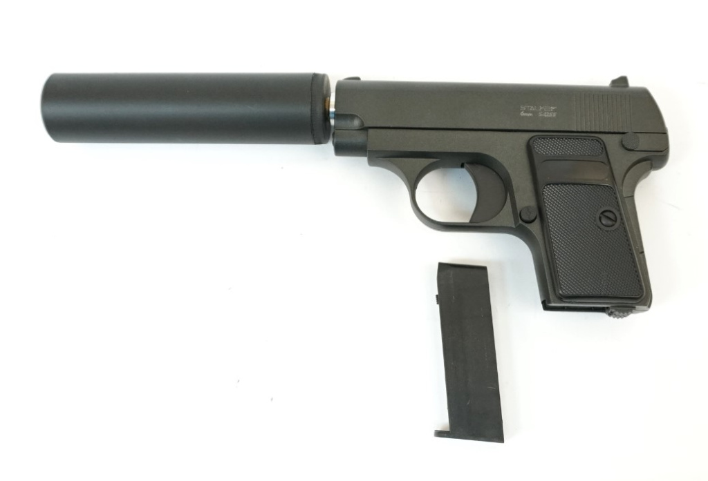 Пневматический пистолет Stalker SA25S Spring к.6мм+имит.ПБС /SA-3307125S/ (2)