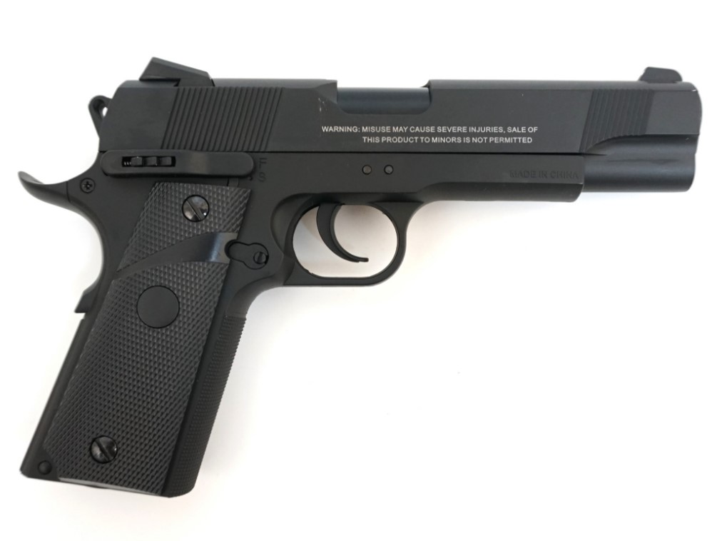 Пневматический пистолет Stalker S1911RD к.4,5мм блоубэк+100 шар./ST-12061RD/