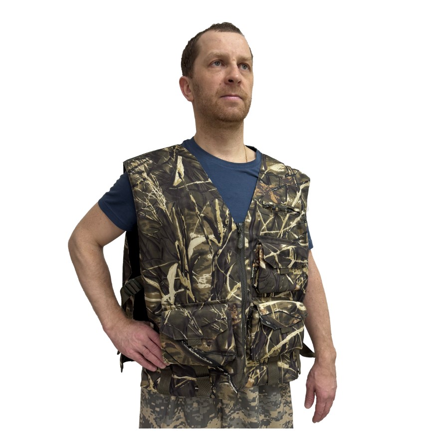 Жилет Хольстер для охотника смесовая ткань камыш /34000173020/