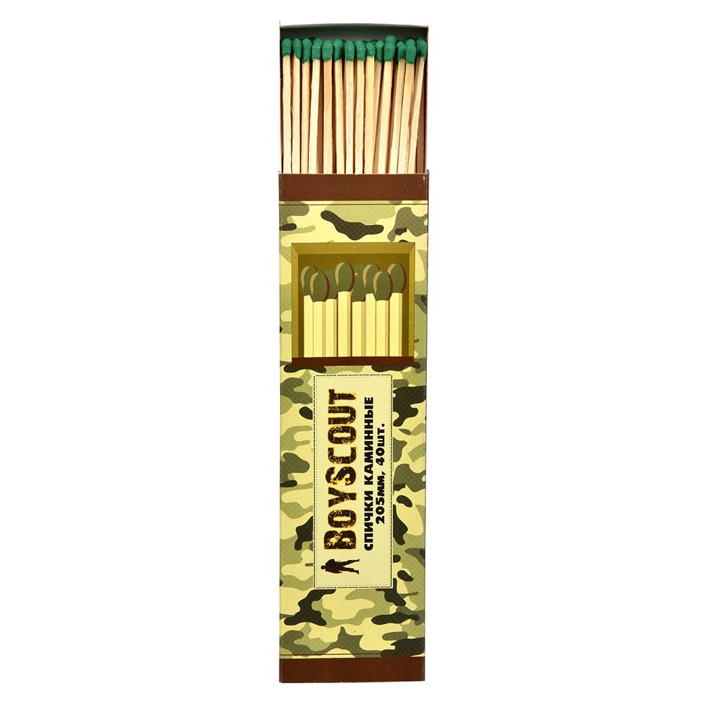 Спички каминные Boyscout 205мм 1уп/40шт /61031/