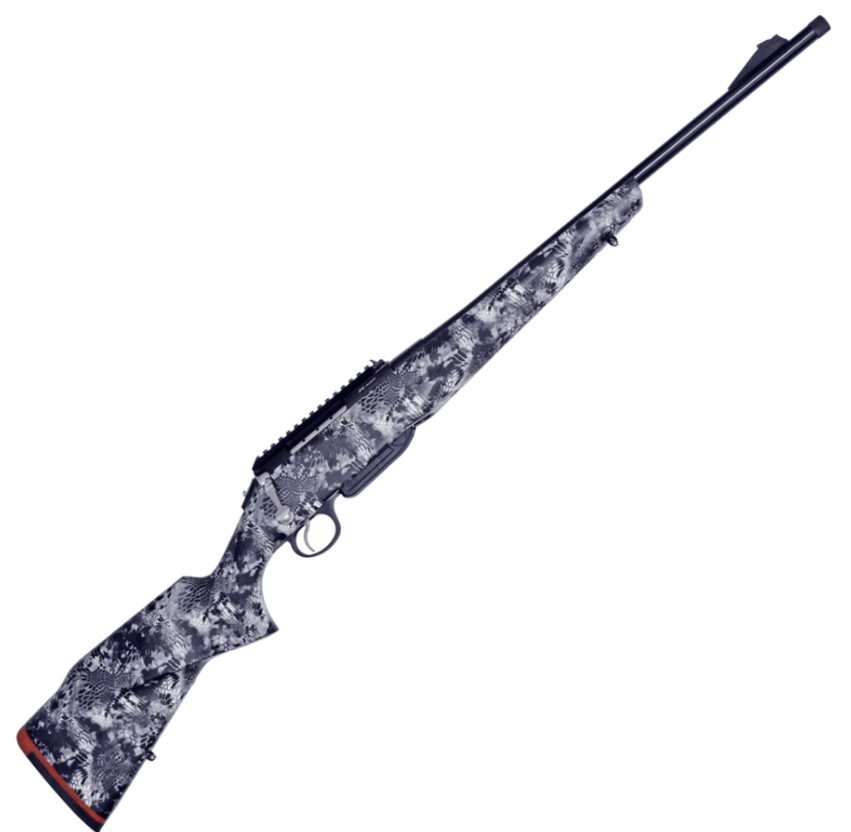 Нарезной карабин Лось-145 кал.308Win камуф.Криптек бело-синий.,Беддинг,полировка,пл.Пикатини /16304/ (2)