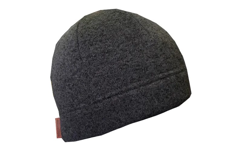 Шапка NordKapp Black трикот./флис.черн.меланж /412/