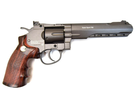 Пневматический револьвер BORNER Super Sport 702 k.4,5мм.(c картриджами 6шт.) (1)