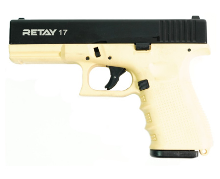 Макет охолощенный пистолета Glok 17 Yellow к.9мм РАК (1)