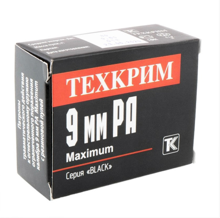 Патрон к.9мм рез.пуля 91Дж Black Техкрим (20)/1шт