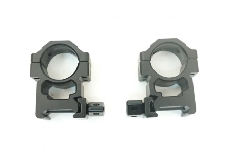 Кольца Leapers UTG Max Strength 25.4мм быстросъемные на Weaver высокие c винт. зажимом /RG2W1204/ (1)