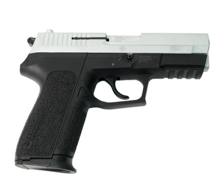 Макет охолощенный пистолета S2022(Sig Sauer) хром к.9мм РАК