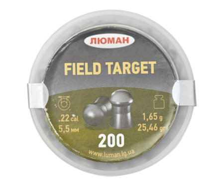 Пуля пневм. Люман 5,5мм Field Target 1.65г.(200)/1уп.