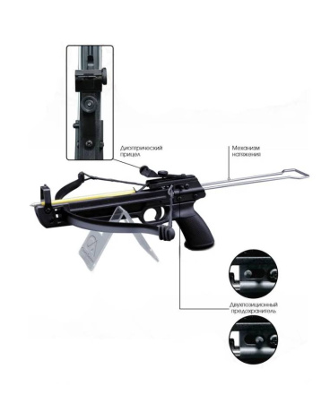 Арбалет-пистолет Remington Base,black, пластик /R-AP1-50/ (1)