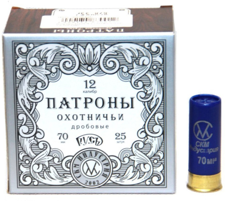 Патрон СКМ 12/70 №0 Русь 33гр. б/к (25)