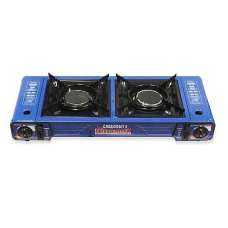 Плита газовая Следопыт Ultramax двойная с переходником /PF-GST-DM02/ (1)