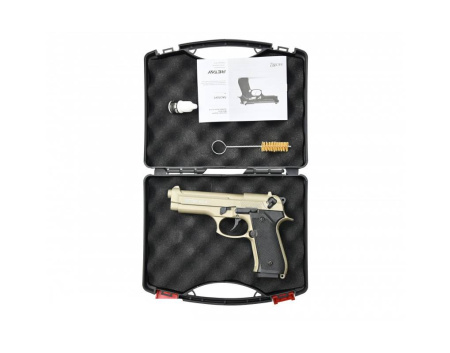 Макет охолощенный пистолета MOD92 (Beretta 92) сатин к.9мм РАК (3)