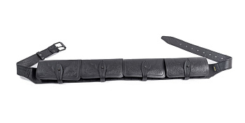 Патронташ Хольстер 12к закрытый кожа черный /190040033/