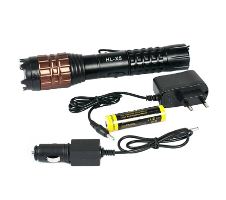 Электрошокер-фонарь отпугиватель собак Х-5 (1)