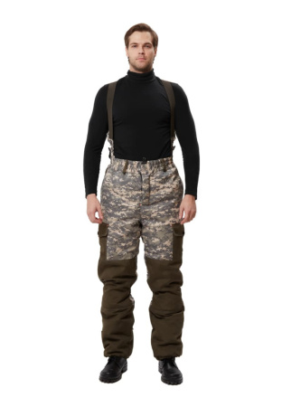 Брюки УРСУС зимние Грета цифра т.сер/хаки  р.44-46, рост 170-176