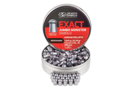 Пуля пневм. JSB Diabolo Exact Jumbo Monster Redisigned 5,52мм 1,645гр (200)/1уп.