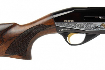 Охот. ружье ATA Neo 12 Walnut Engraved Modern III Gold  кал.12/76 760мм (2)