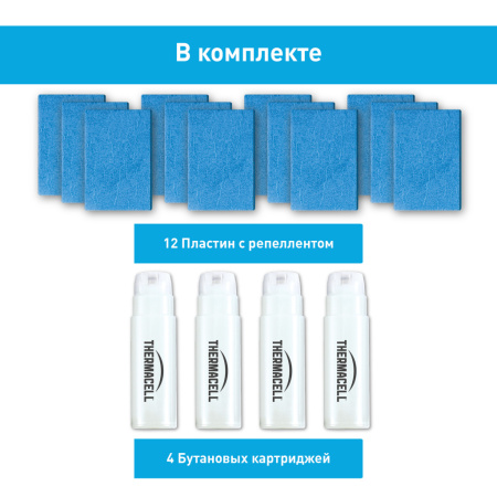 Набор запасной (4газовых катриджа+12 пластин) /MR 400-12/ (1)