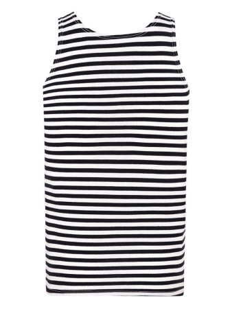 Майка - тельняшка  синяя, черная  р.48,50,52,54,56,58