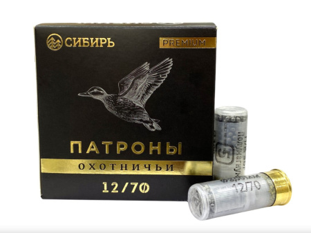 Патрон Новосибирск Сибирь Premium 12/70 №5 Полумагнум 36гр (25)