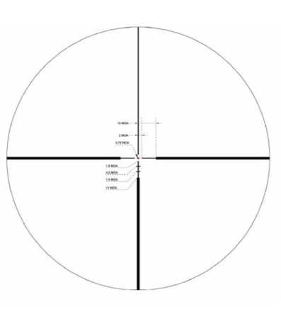 Прицел Vector Continental 2-12*50 сетка L4a 30мм/SCOM-15/ (3)