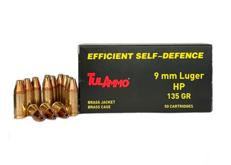 Патрон 9х19 Люгер HP 135 (ТПЗ) (50)/1шт