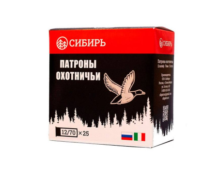 Патрон Новосибирск Сибирь Premium 12/70 №4 б/к 32гр (25)